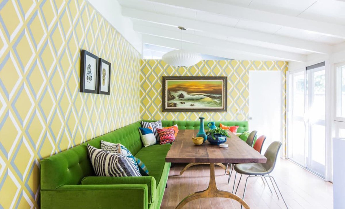 Кухня с зелеными акцентами