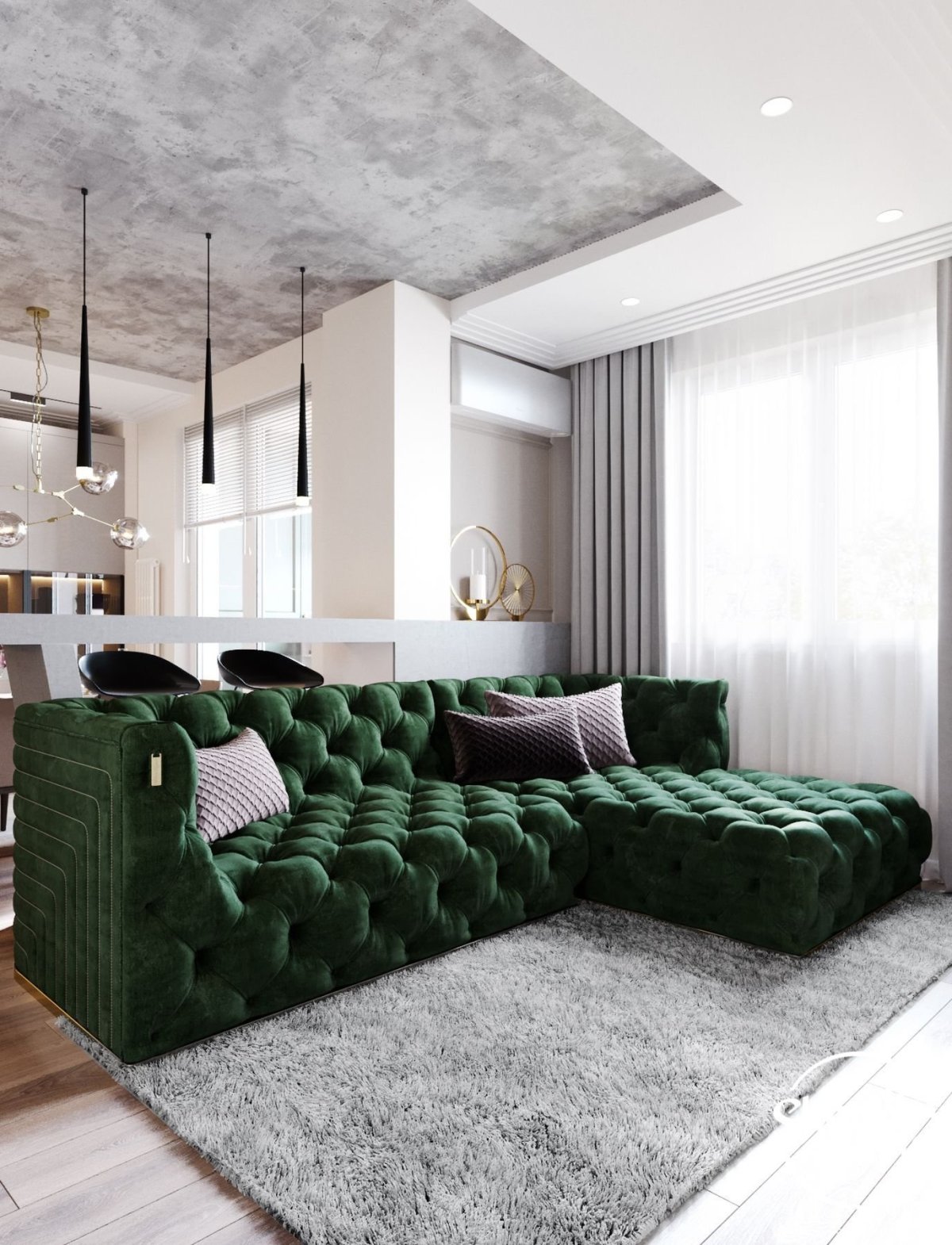 Диван Barhat Emerald в интерьере
