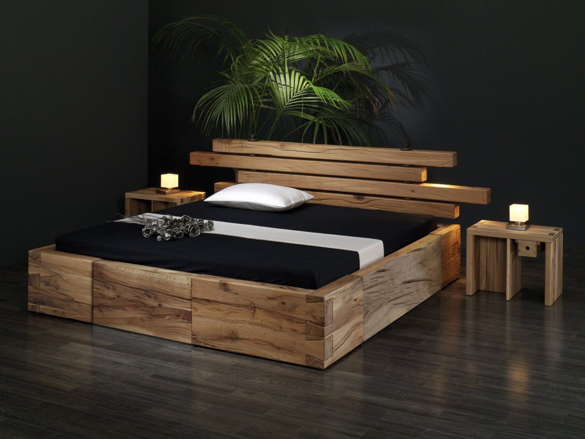 Дизайнерские кровати из дерева