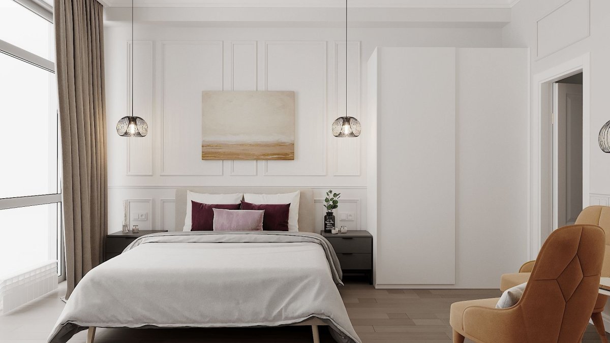 Маленькая спальня 8 кв