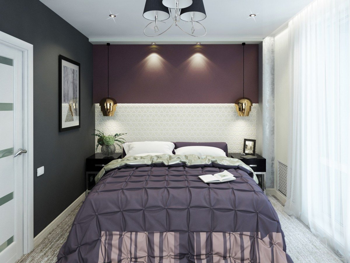 Шкаф у окна в спальне