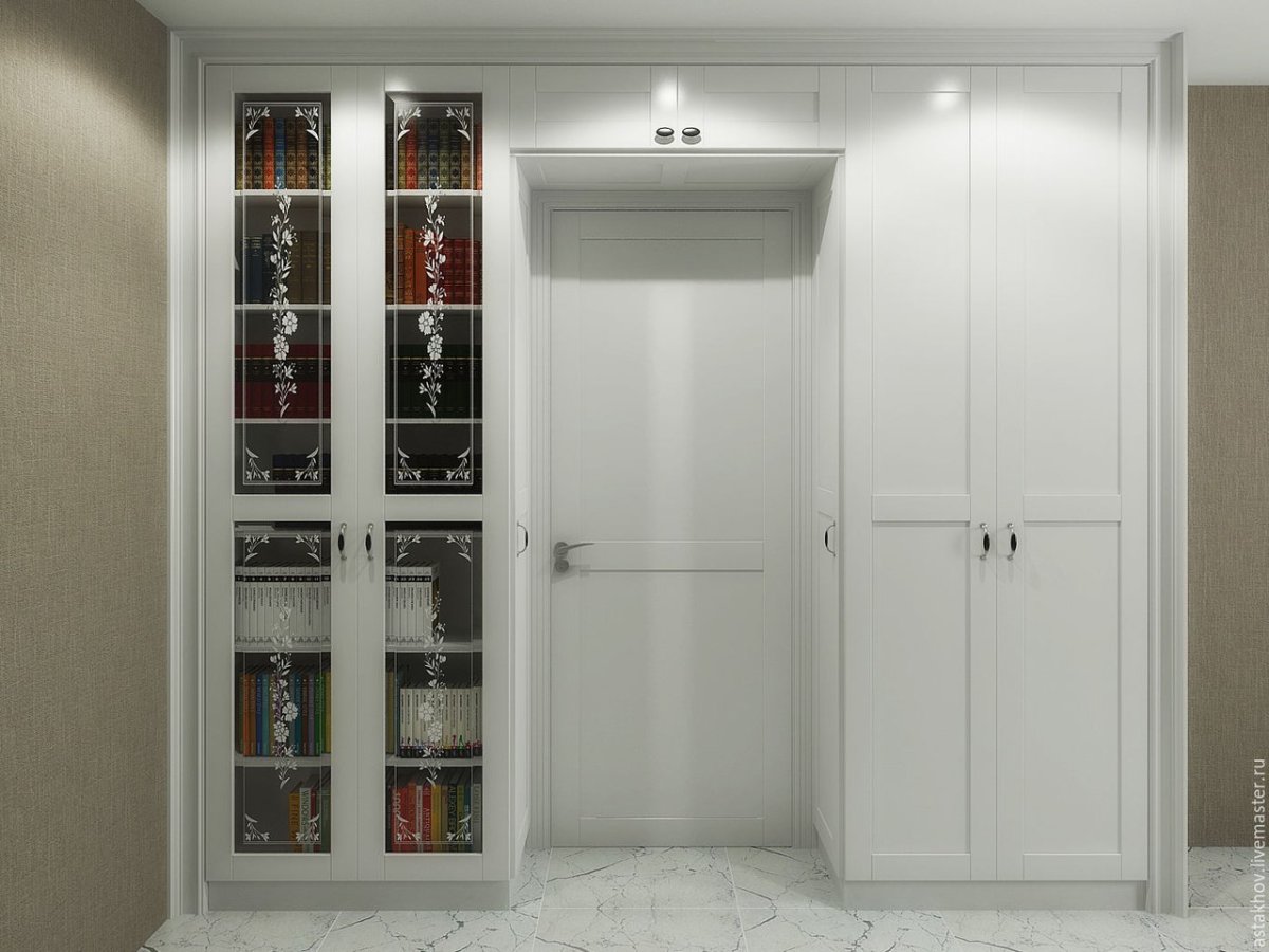 Дверь между шкафами