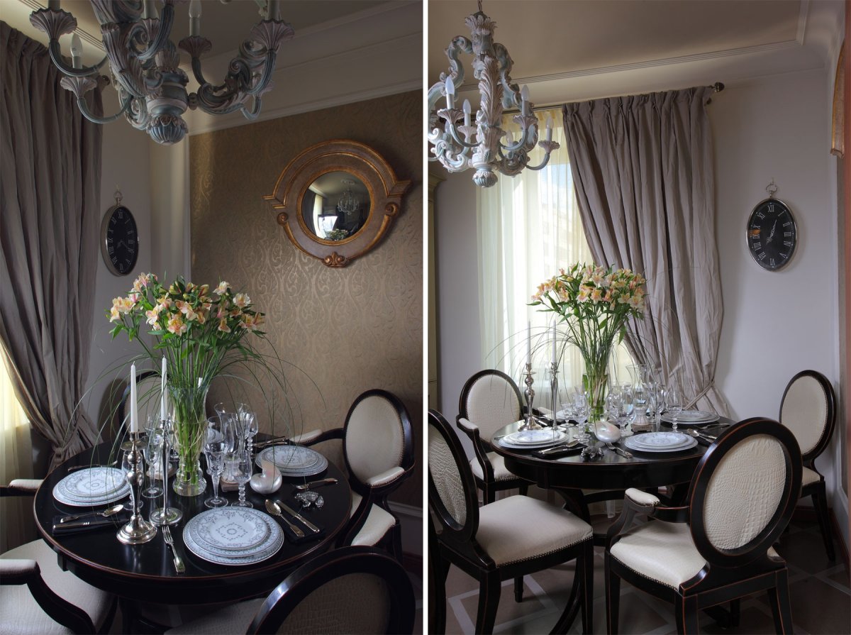 Зеркало над обеденным столом