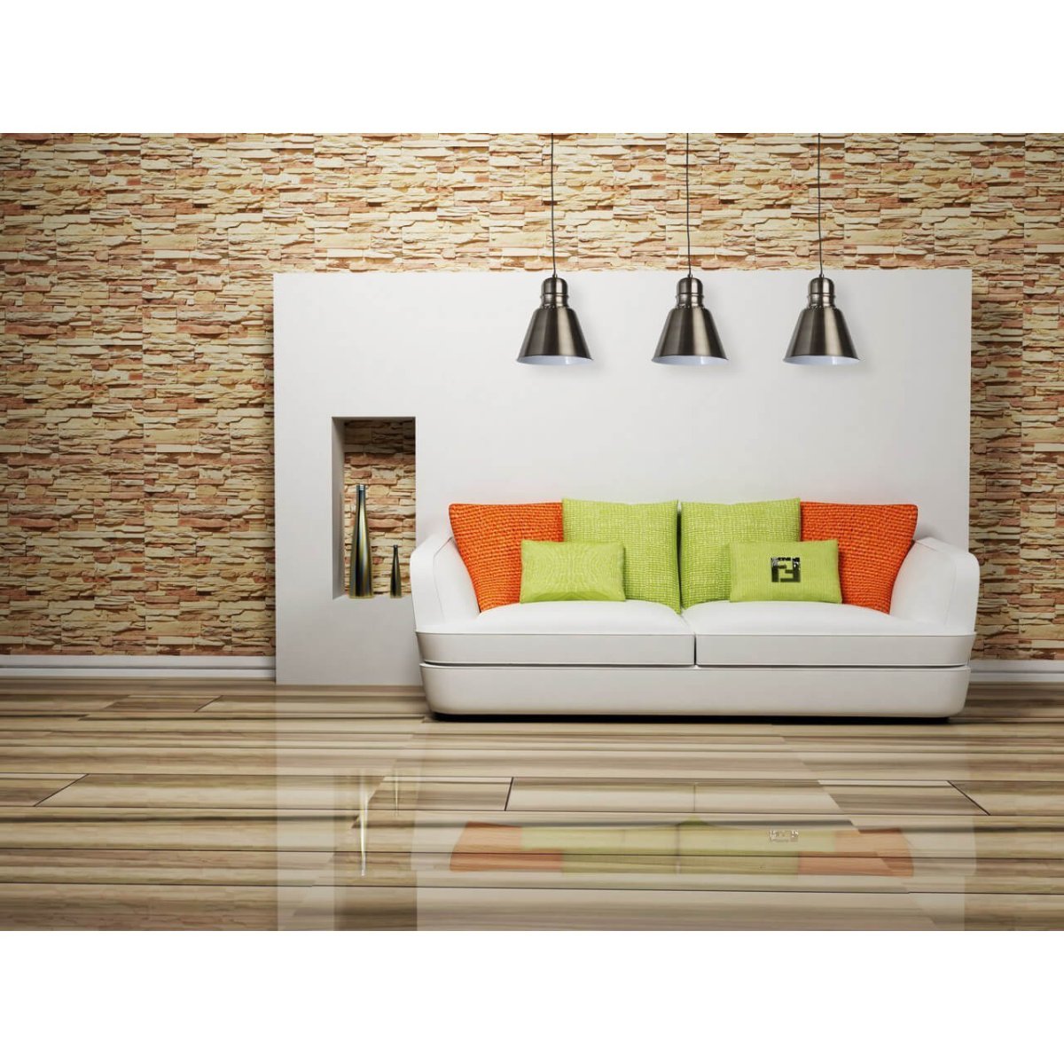 Декор стен в гостиной Неоклассика