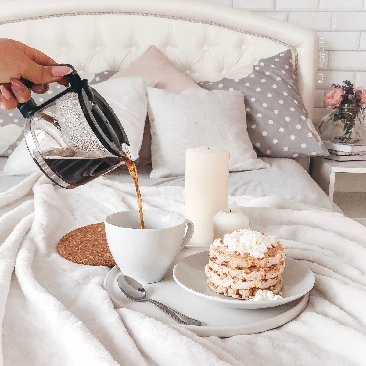 Красивый завтрак в постель