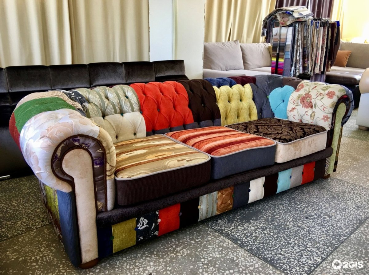 Кожаный пэчворк для мебели