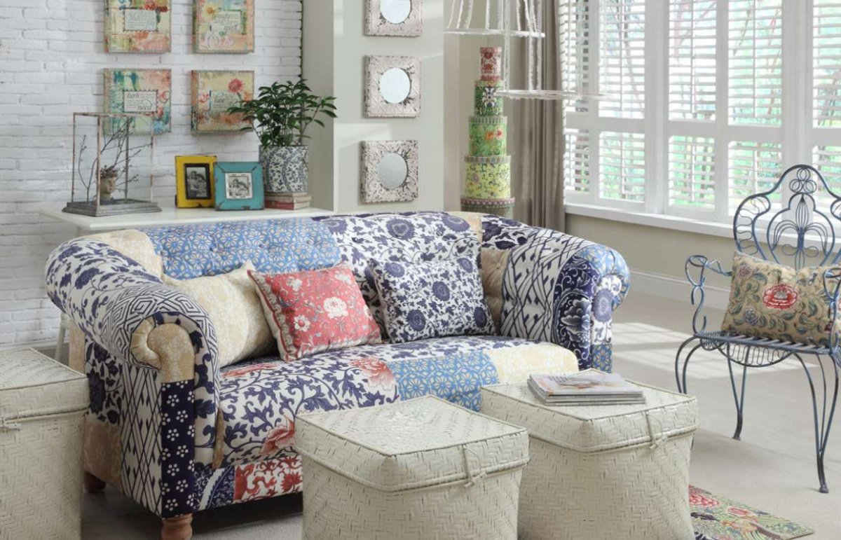 Обивка с стиле пэчворк