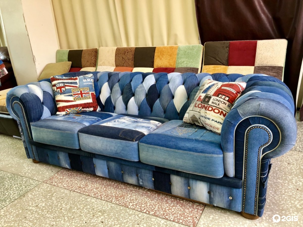 Диван Честер пэчворк