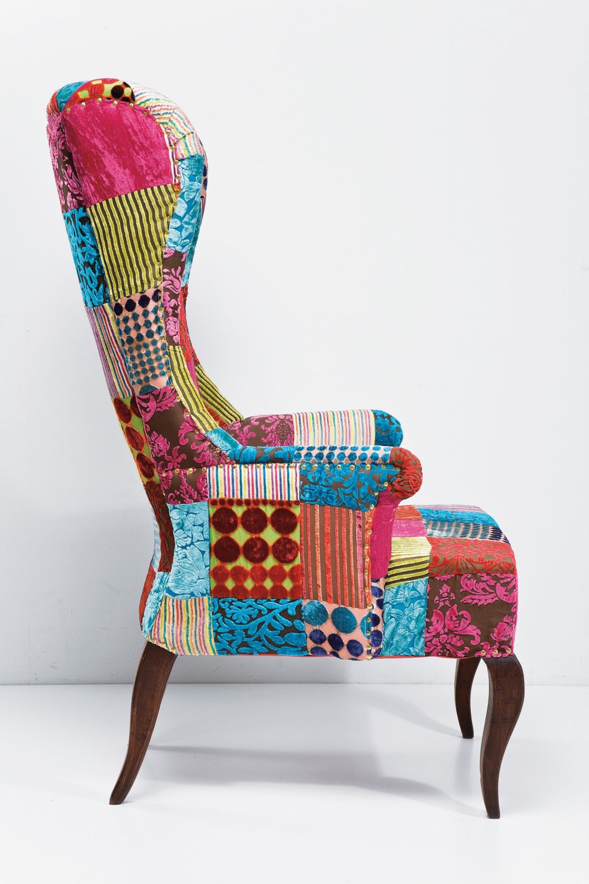 Диван Честерфилд цветной лоскуты