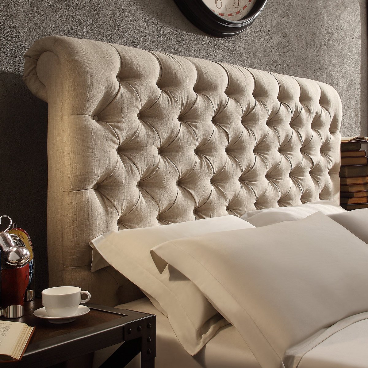 Кровать Честер в каретной стяжке