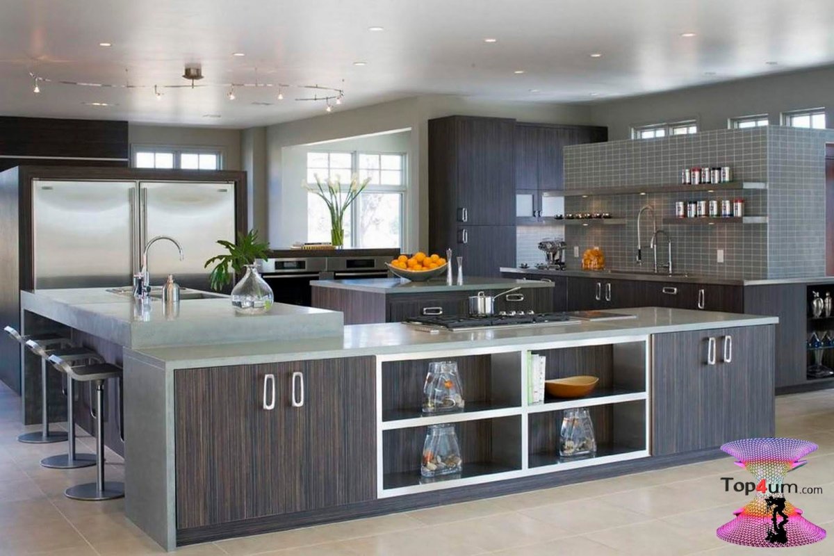 Фасады из нержавейки для кухни