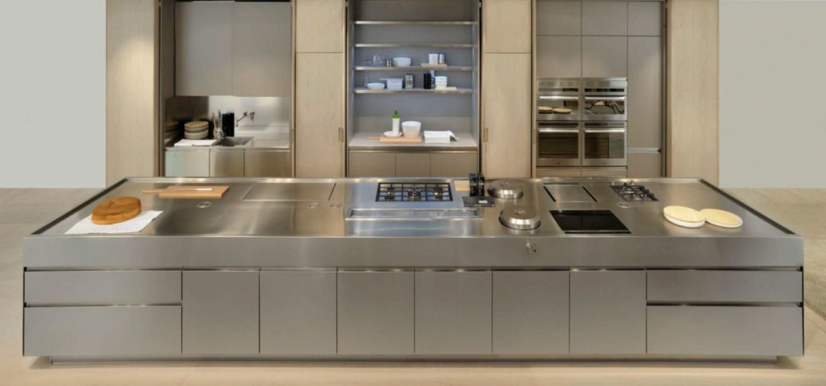 Фартук для кухни цвет металлик