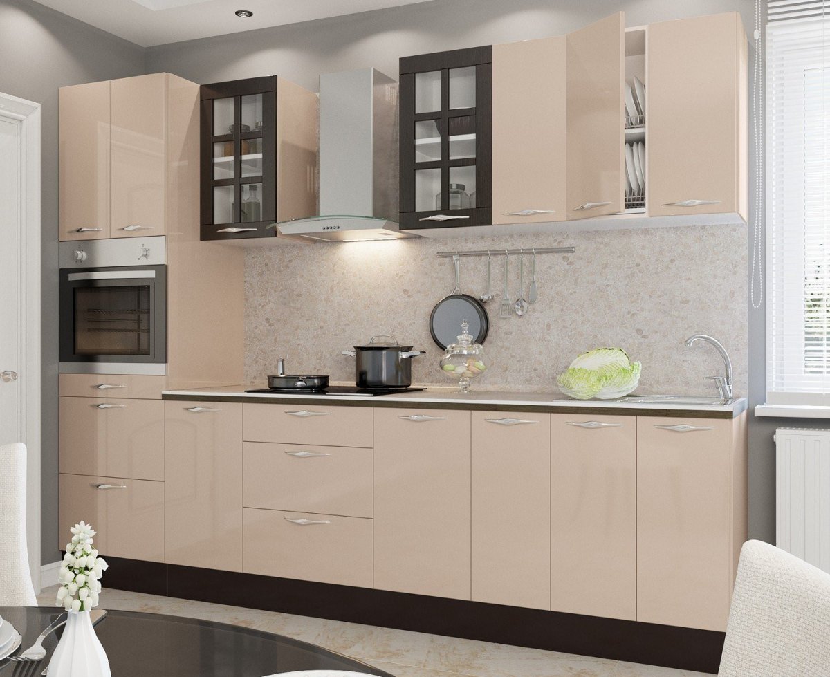 Кухни бежевого цвета