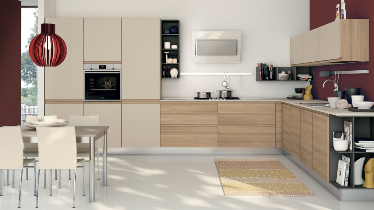 Кухня в кофейных тонах