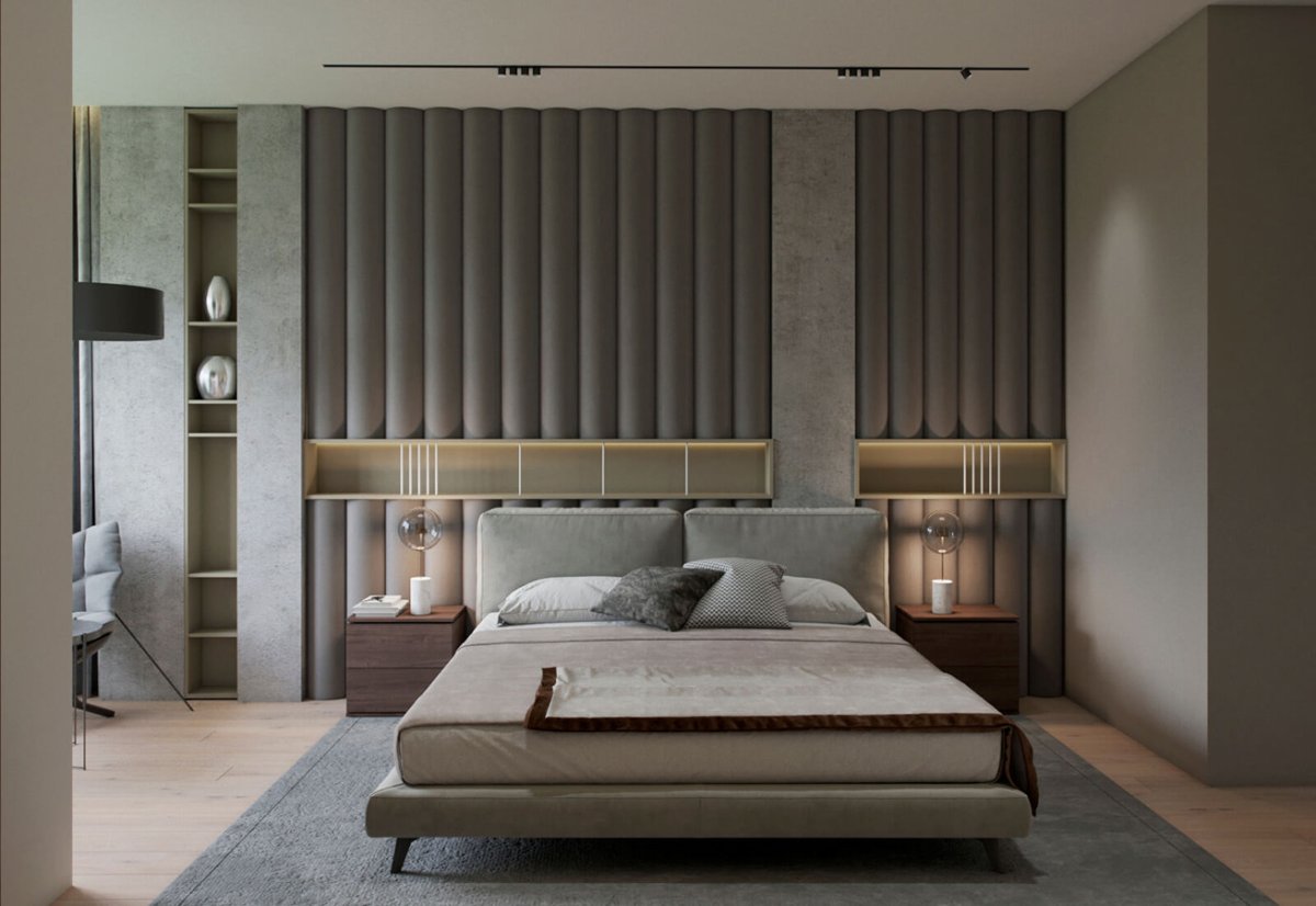 Мягкие стеновые панели вертикальные полосы