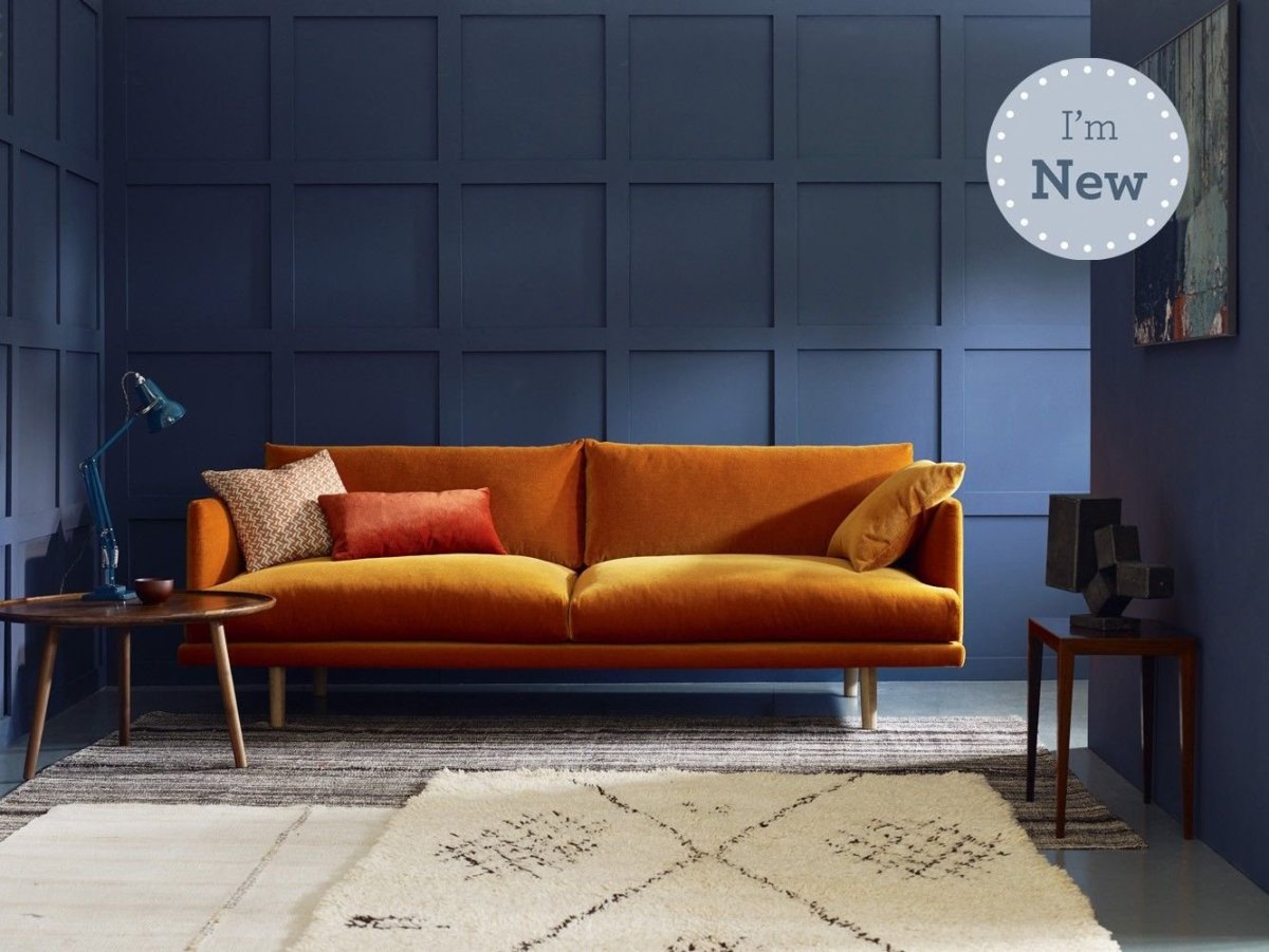 Интерьер комнаты в оранжевом цвете