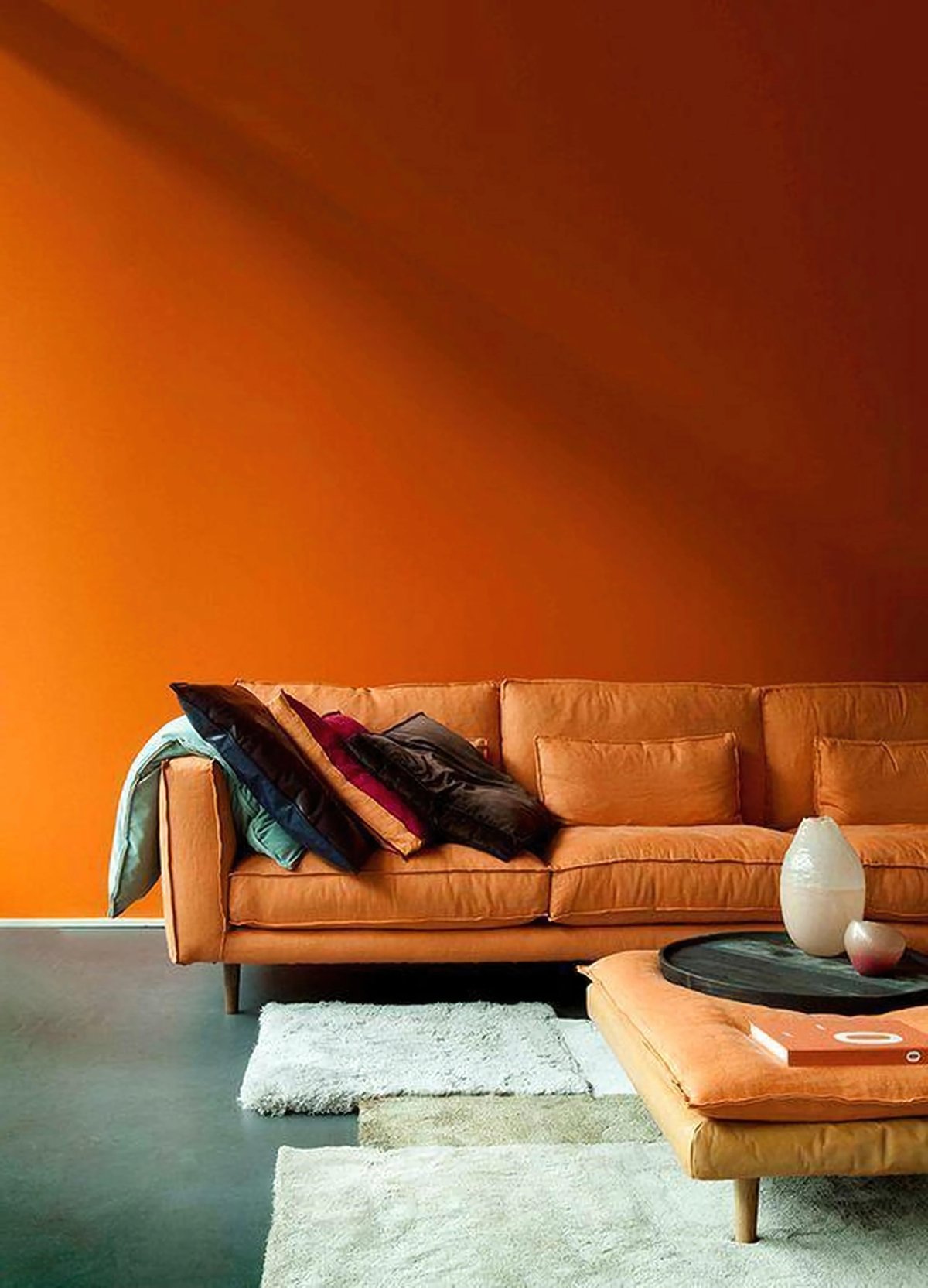 Оранжевый диван икеа
