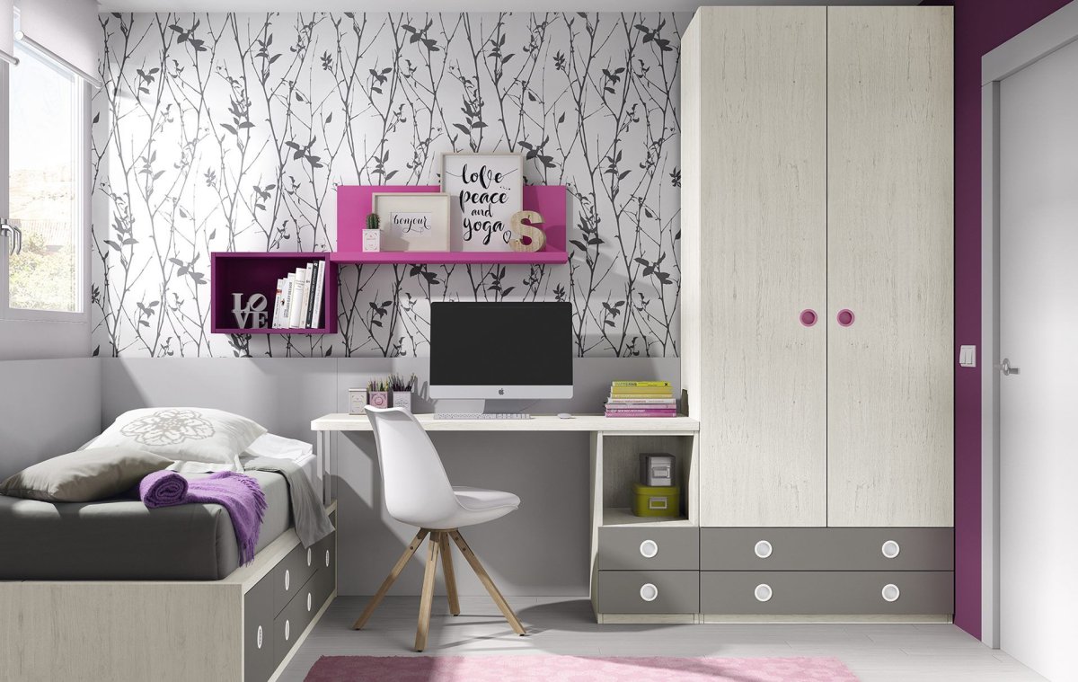 Мебель для подростковой комнаты для девочки