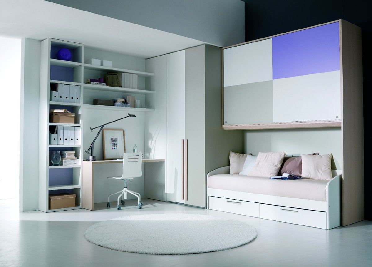 Современные шкафы в комнату подростка