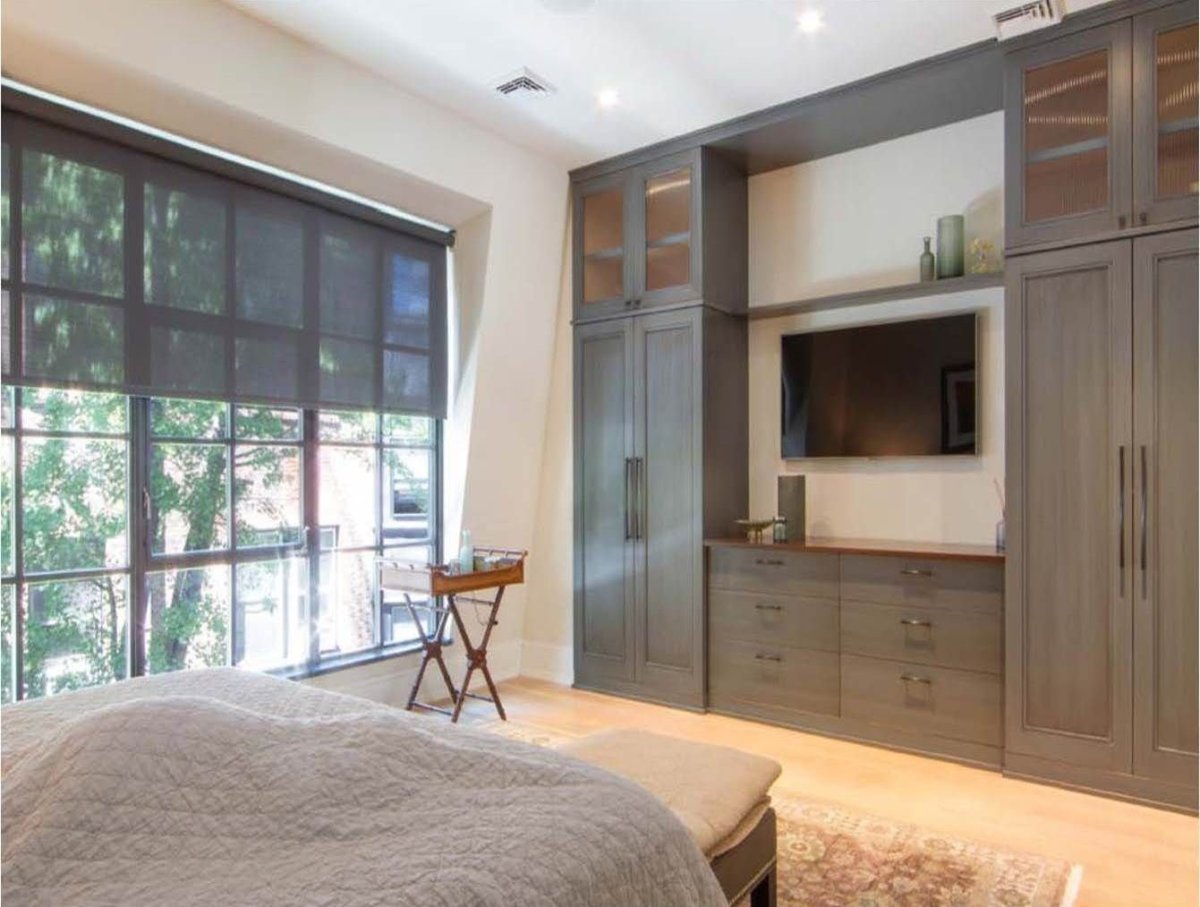 Телевизор в маленькой спальне