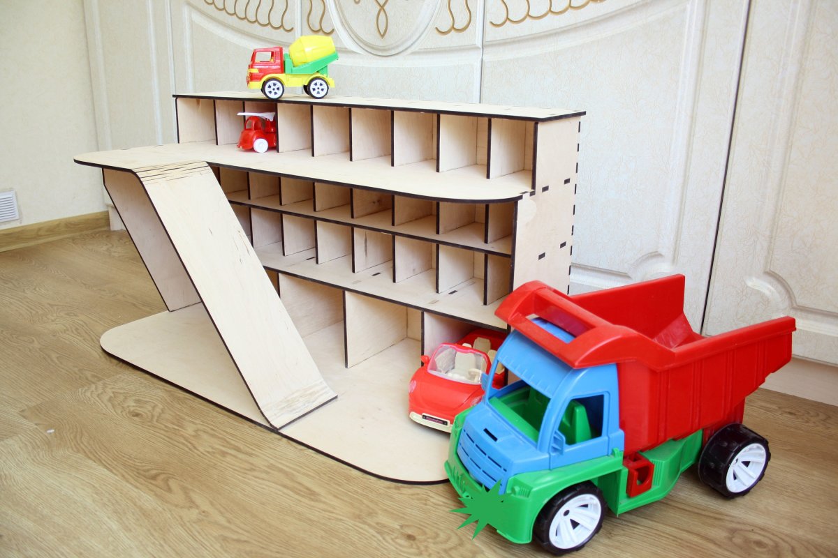 Полка гараж для машинок