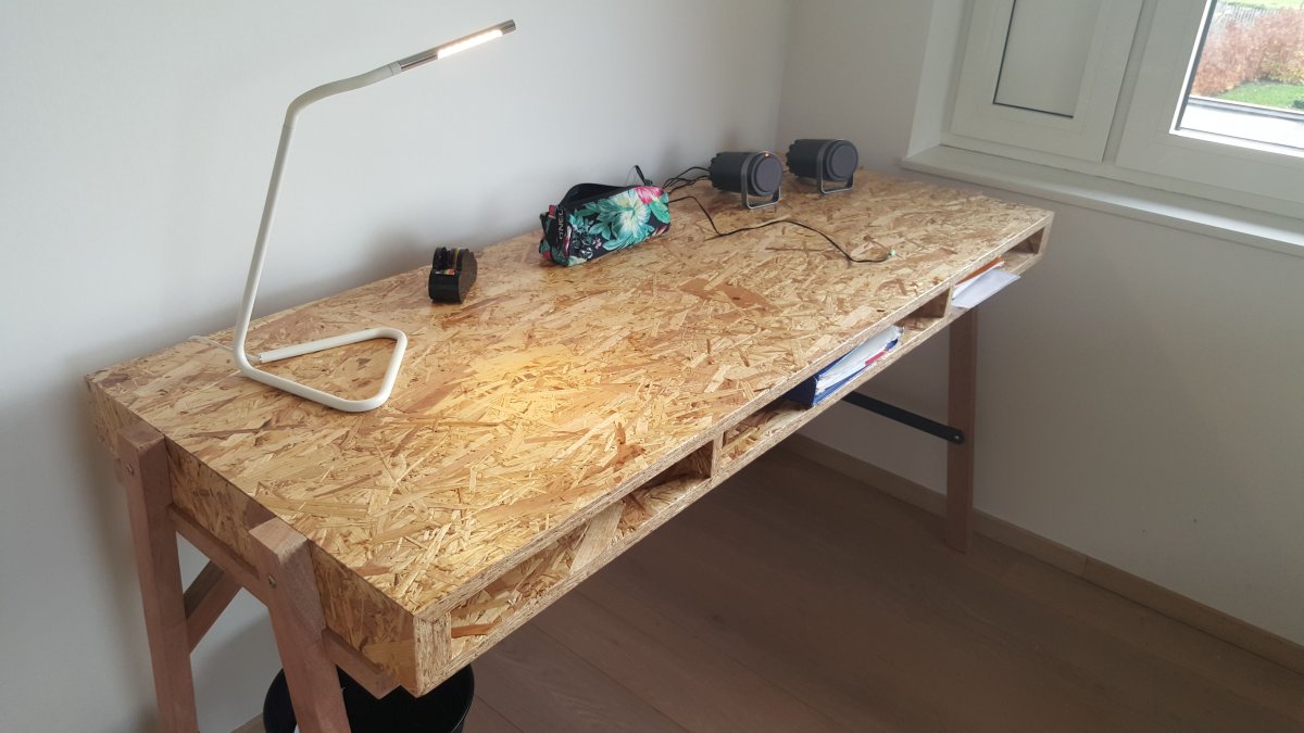 Стол лофт, столешница ОСП