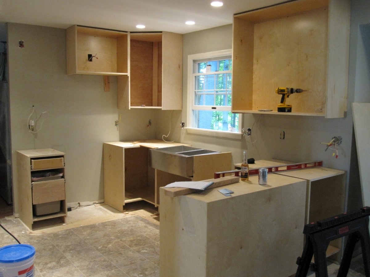 Каркас кухни из фанеры