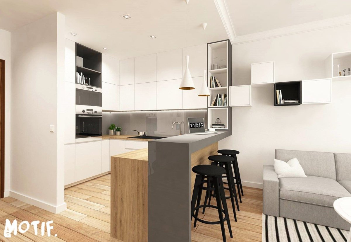 Кухня гостиная икеа 20м