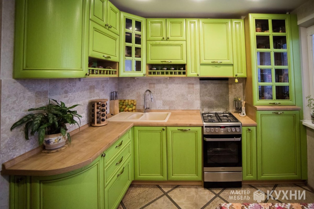 Fenix Forest Green кухня
