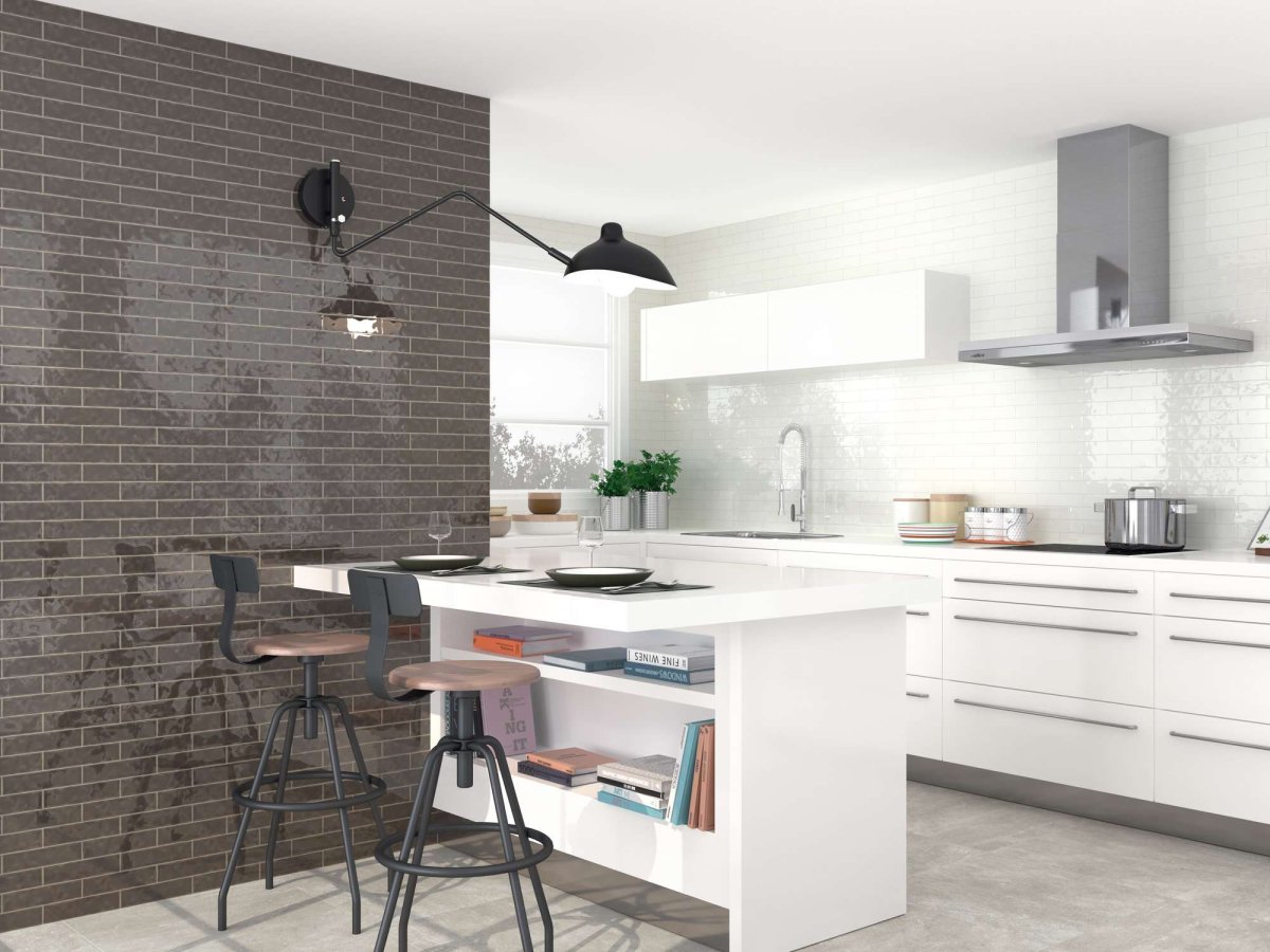 Кирпичики на кухне