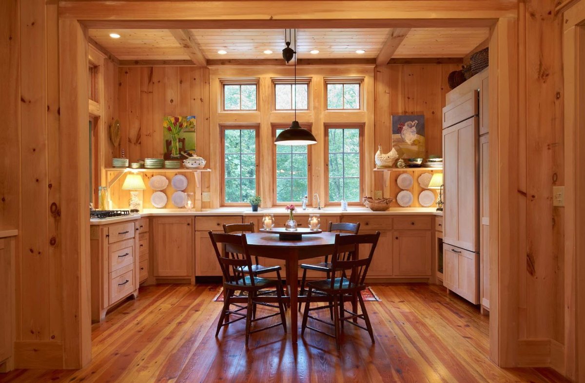 Интерьер имитация бруса Сканди