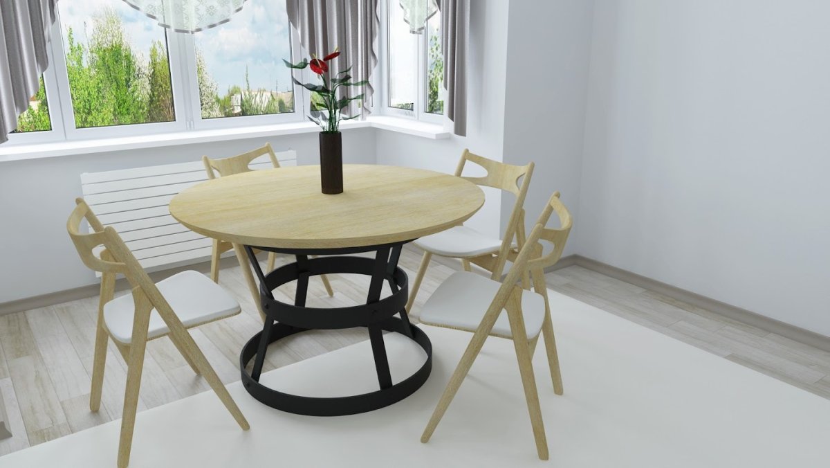 Стол круглый из ЛДСП кухонный