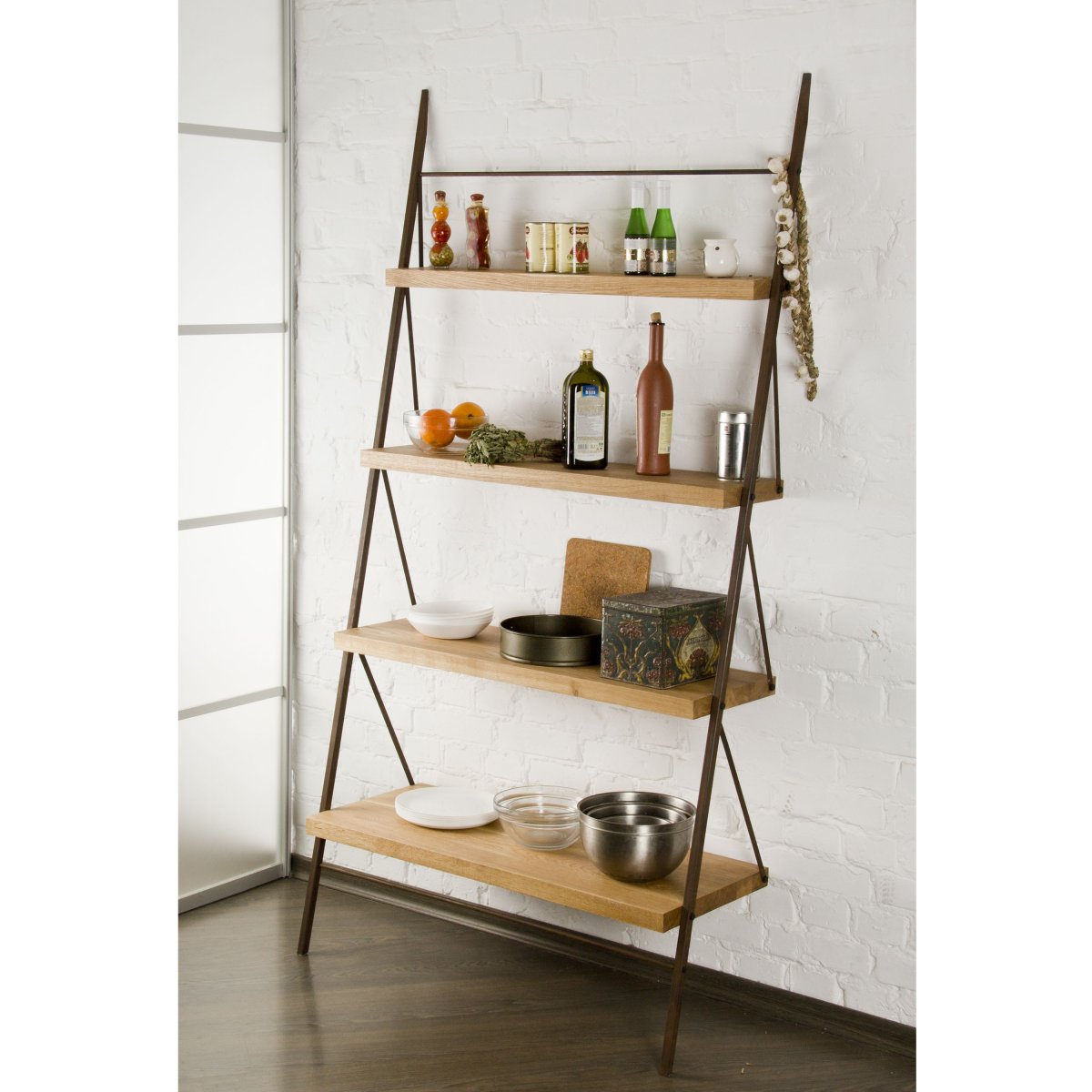 Кухни отделка открытых полок