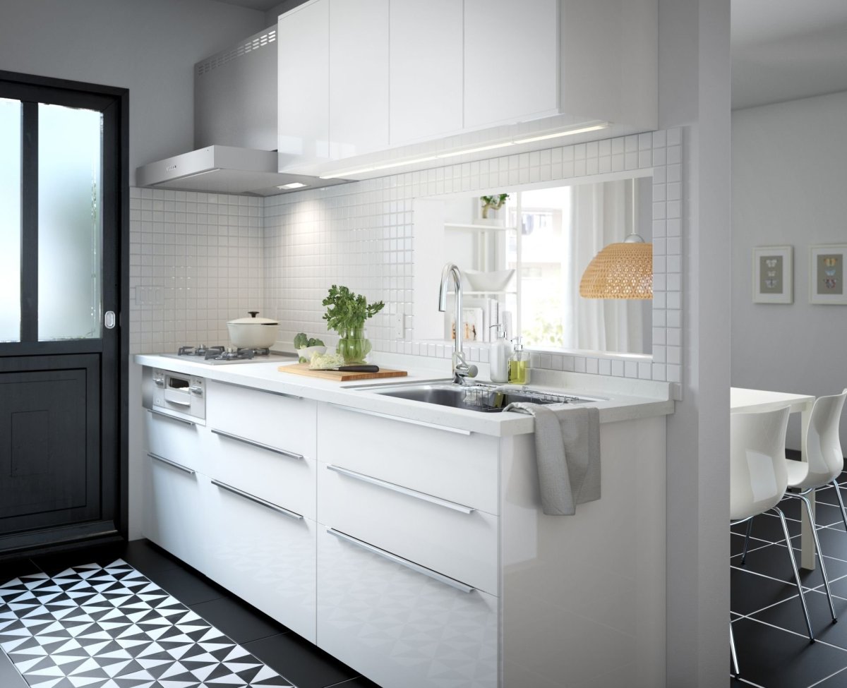 Кухня икеа белая 3 метра