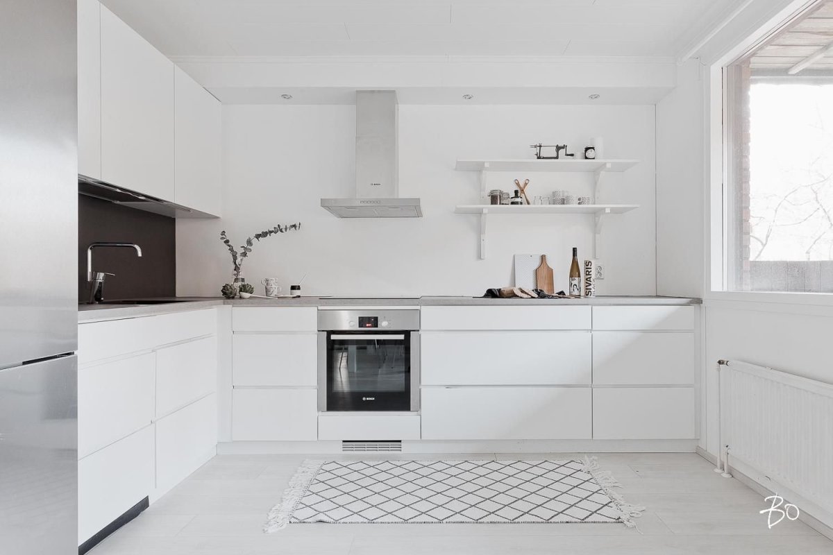 Кухня икеа Воксторп серая