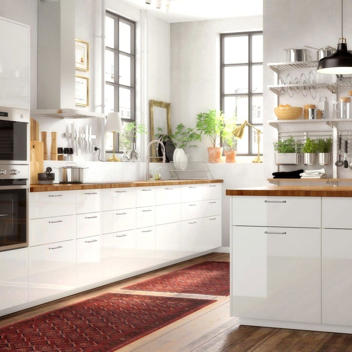 Ikea кухня серая