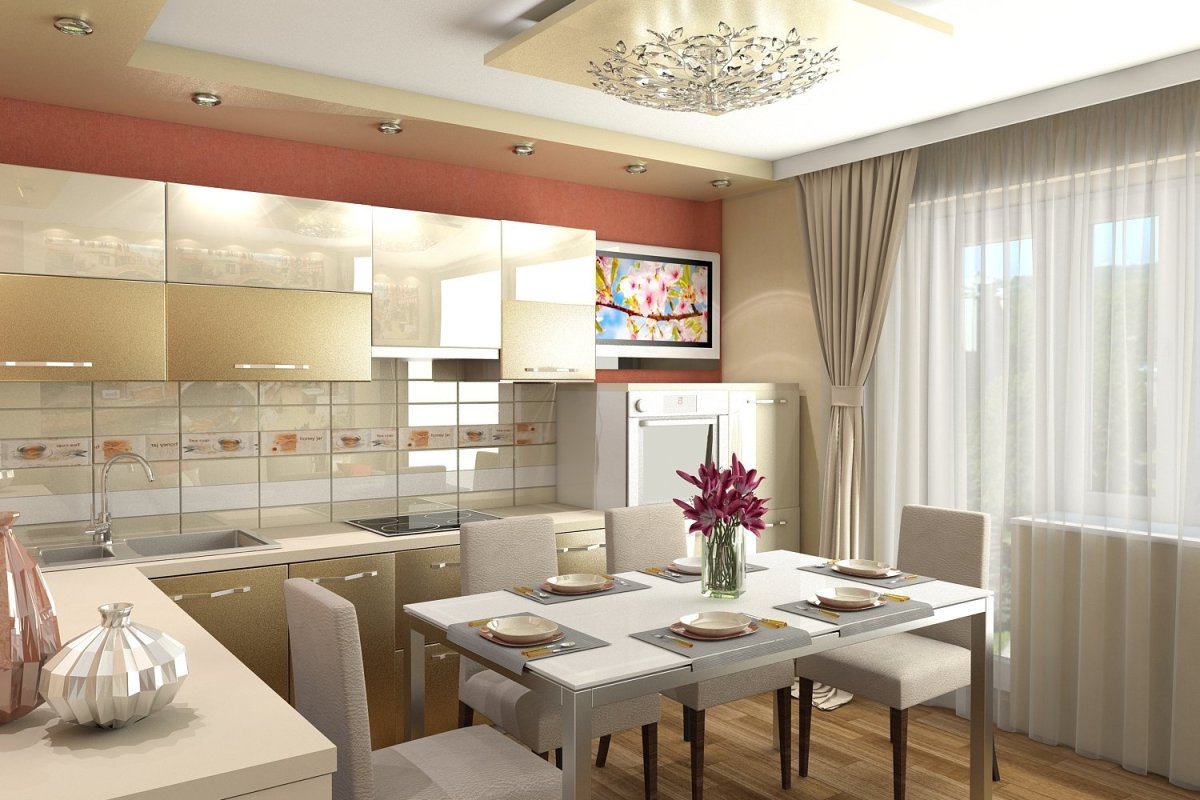 Кухня в светлых тонах