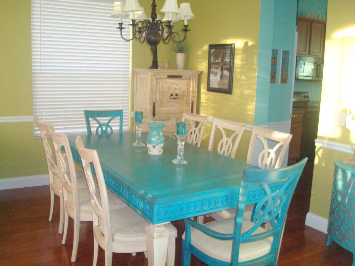 Стул бирюзовый