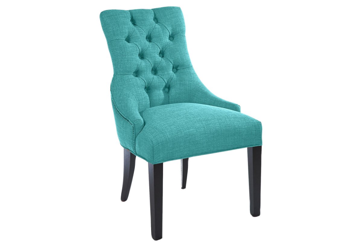 Стул тканевый бирюзовый