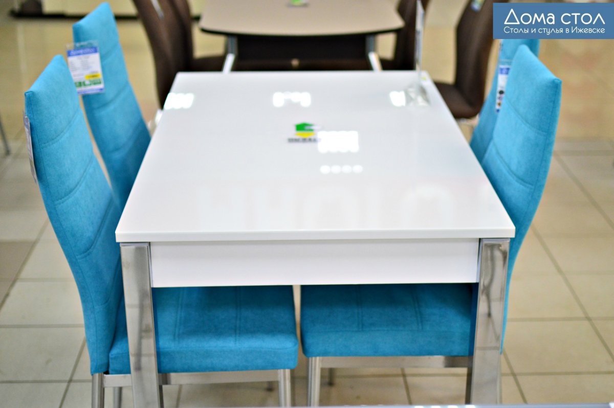 Бирюзовые стулья для кухни