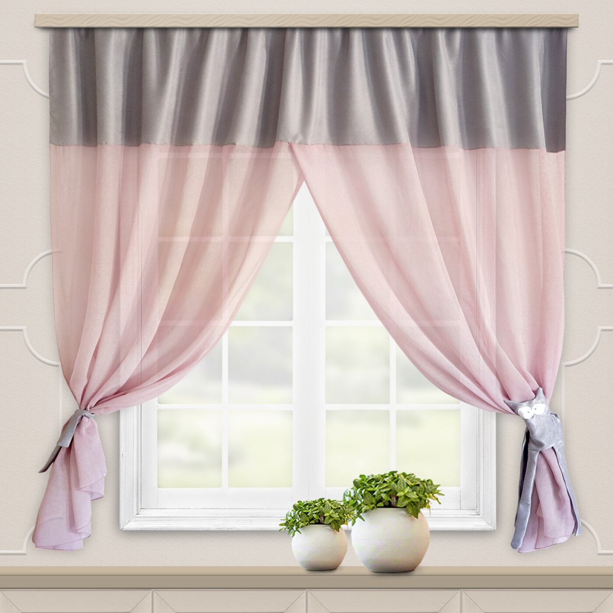 Красивые шторы на кухню