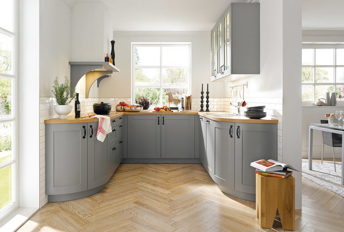 Серые кухни