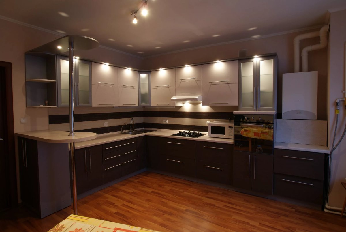 Кухни 9кв м стиль хайтек