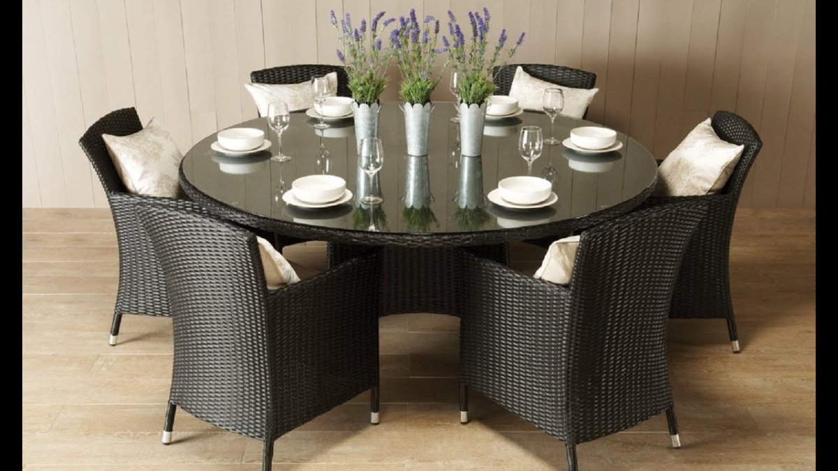 Стол обеденный круглый на 6 человек