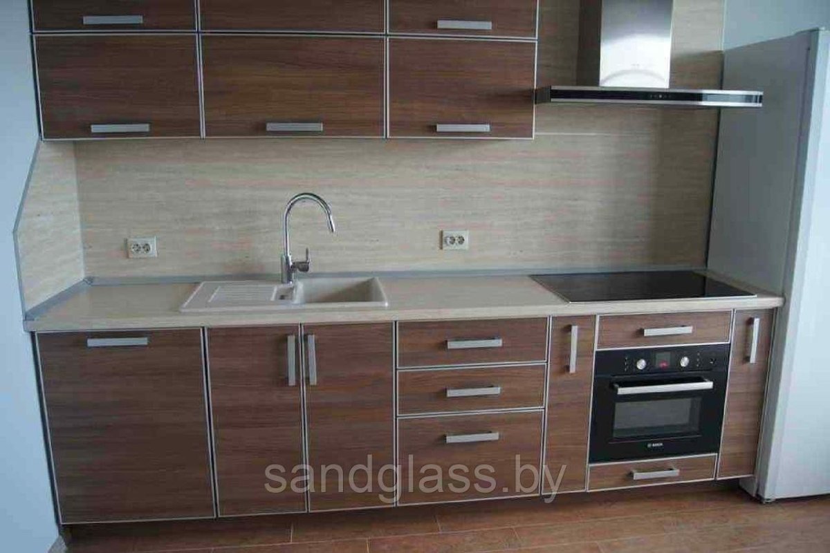 Стеклянные кухонные фасады