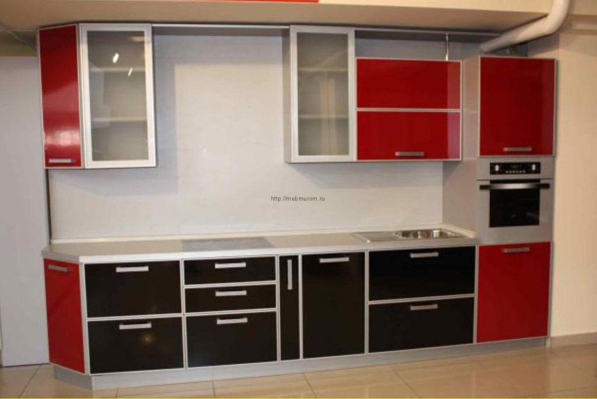 Кухня в алюминиевой рамке