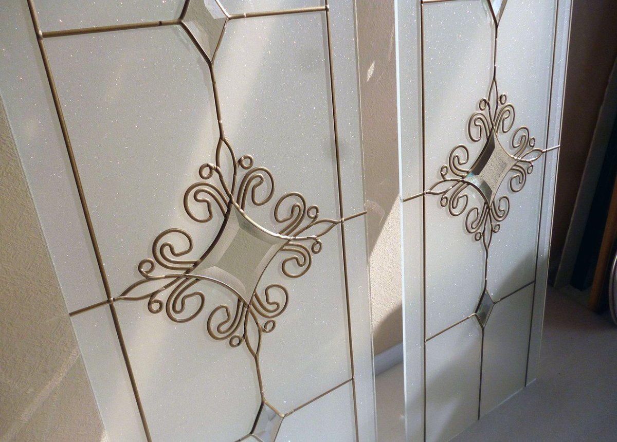 Витраж в кухонный фасад фьюзинг