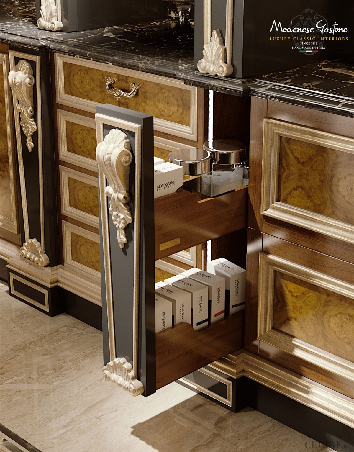 Кухня гостиная в стиле Барокко