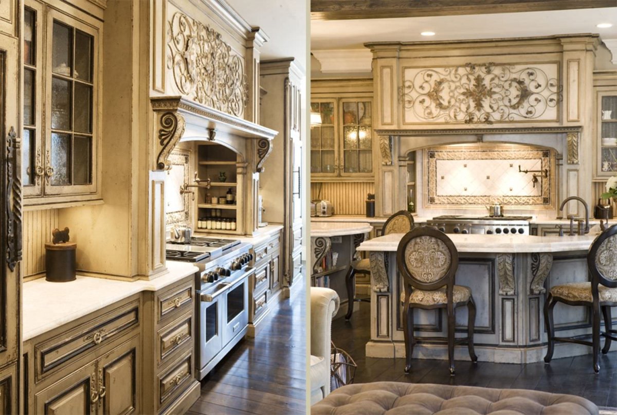 Кухонная мебель богатая