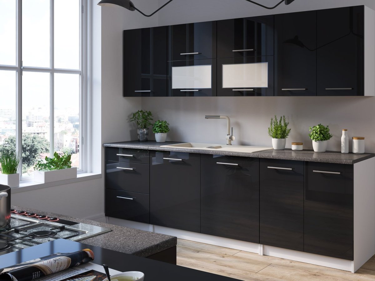 Черный графит Эггер кухни